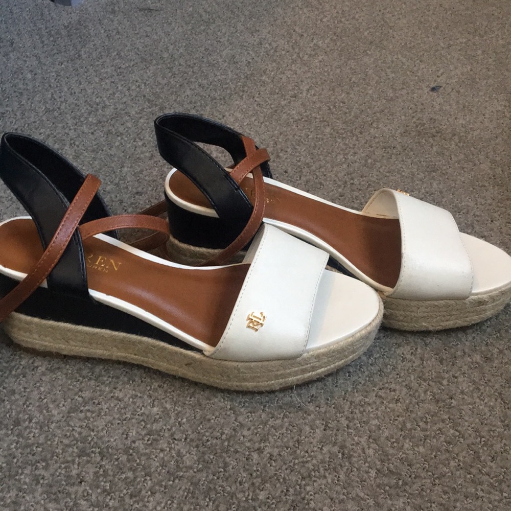 White espadrilles